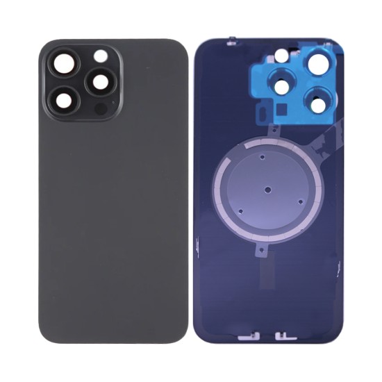 Back Cover+Camera Lens Apple iPhone 15 Pro Max Black Titanium